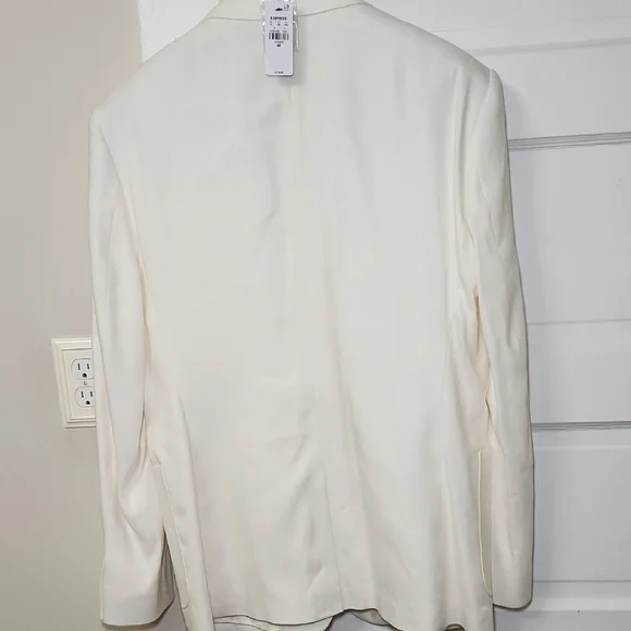 Express Men's Cream Blazer - Picture 3 of 7